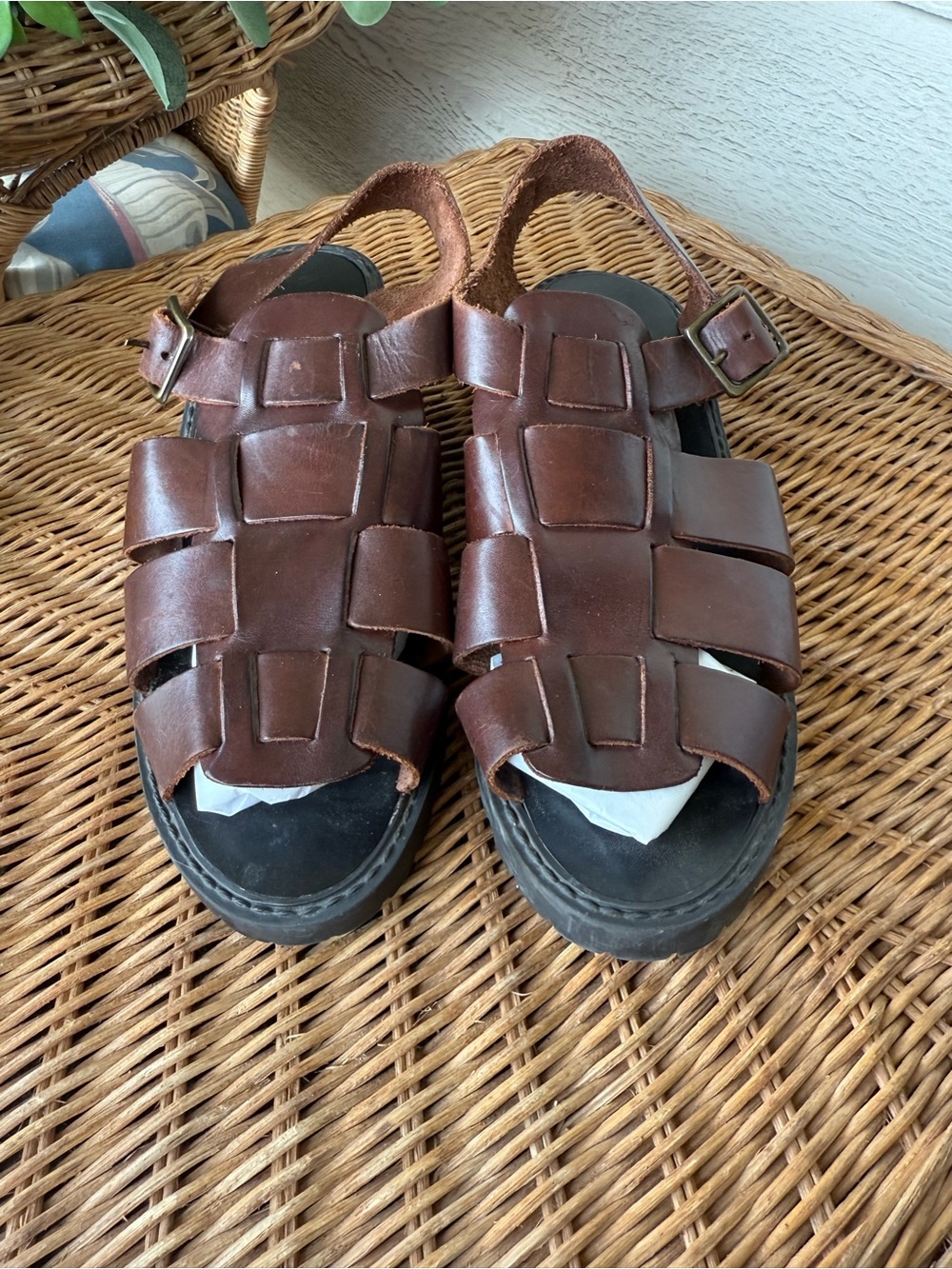Mobility Leather Sandals - Dawn Brown - Women’s Size 10 - Heel